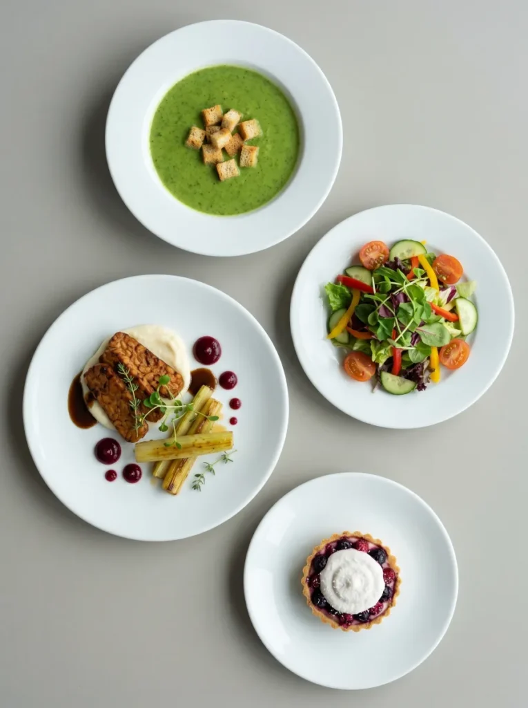 Vegan menu
